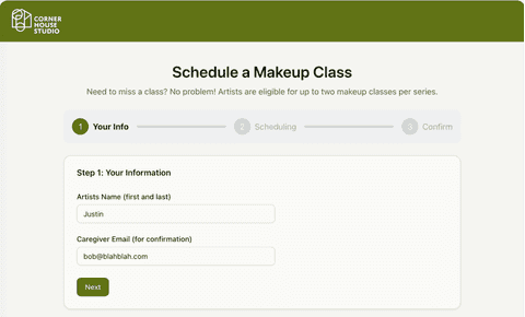 Corner House Makeup Booker
